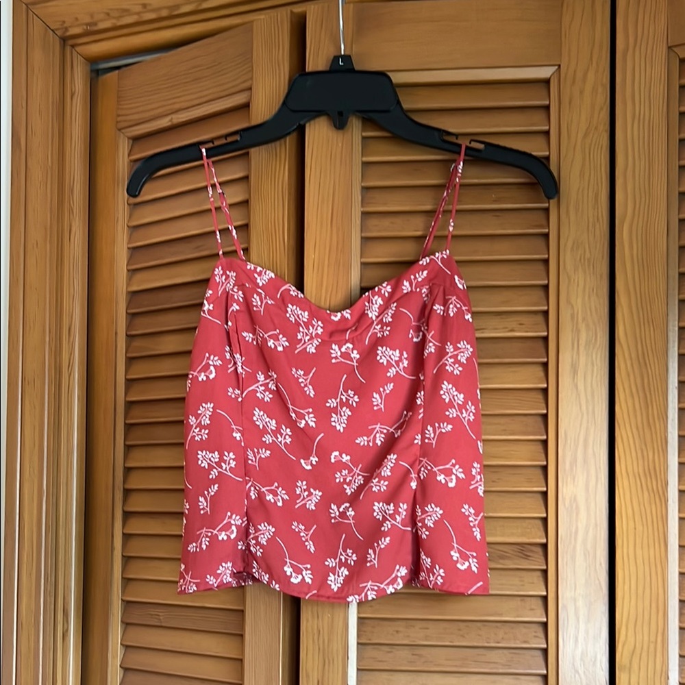 Abercrombie Floral Red Camisole Top